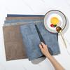 Spot Square Leather Western Food Mat Thermal Insulation Coaster Table Mat Home Dining Table Plate Mat Bowl Printable Tableware