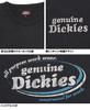 GENUINE DICKIES Men's Long Sleeve T-Shirt, Powder Bleached Print, Crew Neck, Size 4L, Black (50)