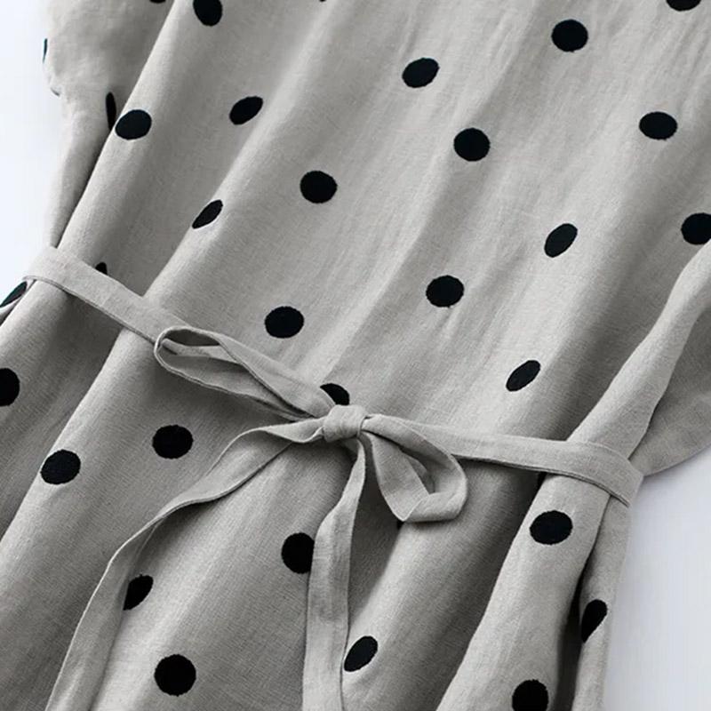 Skirt Cotton Woman Plus Size Spring Summer Long Sleeve Loose Nightgown Casual Comfortable Long Skirt Dresses