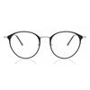 Full Rim Oval Black Silver Smartbuy Collection Tonton 923e Fashion Unisex Eyeglasses