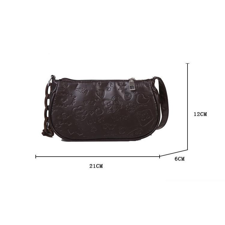 Handle Bag Women Retro Handbag PU Shoulder Totes Underarm Vintage Top Handle Bag Female Small Subaxillary Bags Clutch