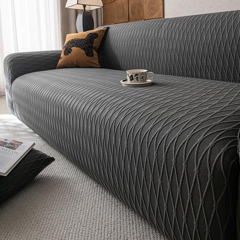 

Жаккардовый флисовый чехол для дивана, Универсальный для всех сезонов, Эластичный Всеобъемлющий, Универсальный чехол, Фиксированный и Нескользящий. 70-90cm