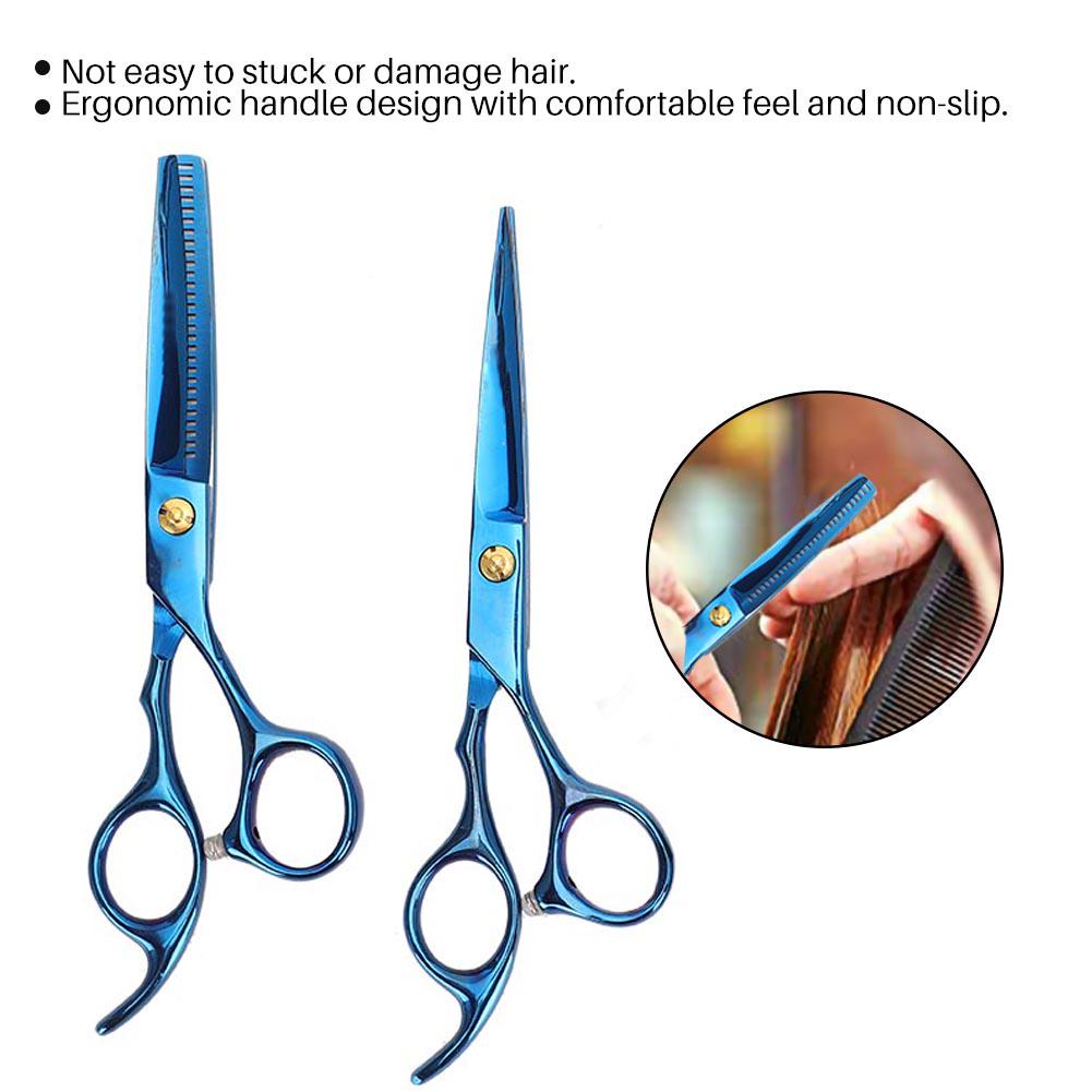Professional Stainless Steel Hair Cutting Scissors Barber Shop Hairdressing Shear Set