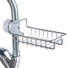 Stainless Steel Kitchen Sink Storage Rack with Sponge and Dish Rag Holder