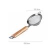 Stainless Steel Strainer Colander Wooden Handle Fine Mesh Skimmer Frying Food Scoop Oil Filter Household Kitchen Utensils