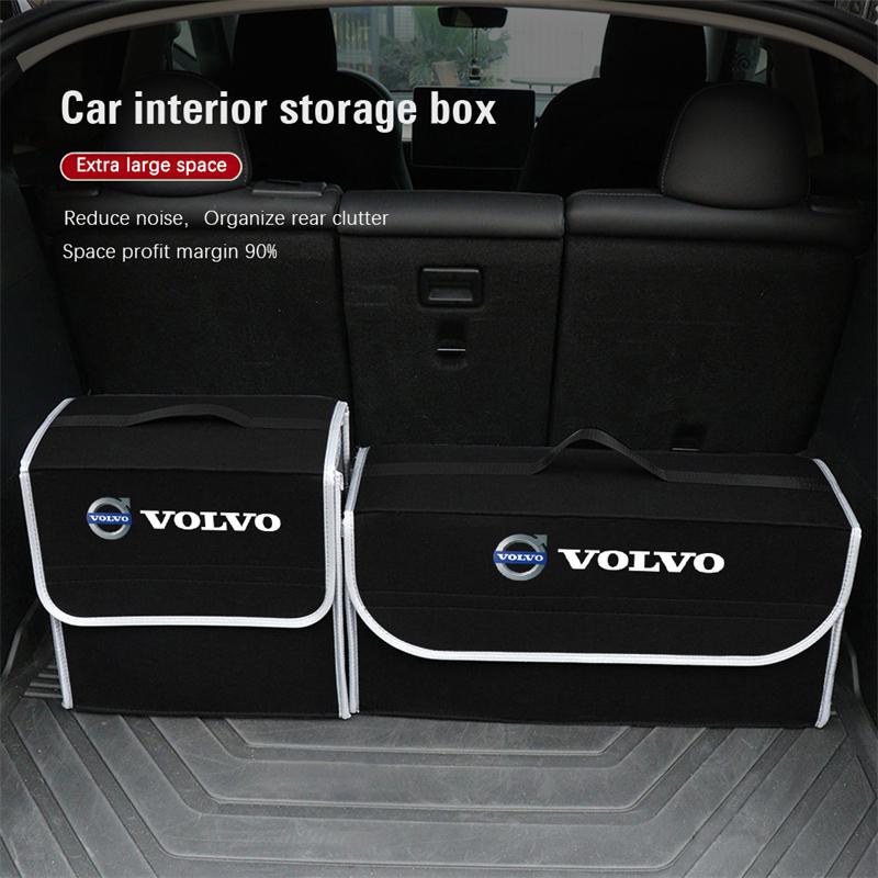 Volvo Car Trunk Organizer Box Large Capacity Folding Storage Bag For Xc60 Xc90 V40 V60 S60 V50 V90 S80 C40 XC40 V70 XC70 C30 C70