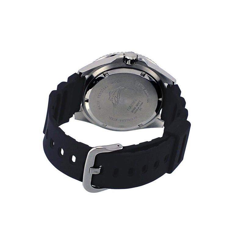 Casio VINTAGE Series-Disc Swordfish Blue and Red Watch Quartz Movement Resin Strap Japanese and Korean Watch Men's Watch Black Dial MDV106B-1A2V