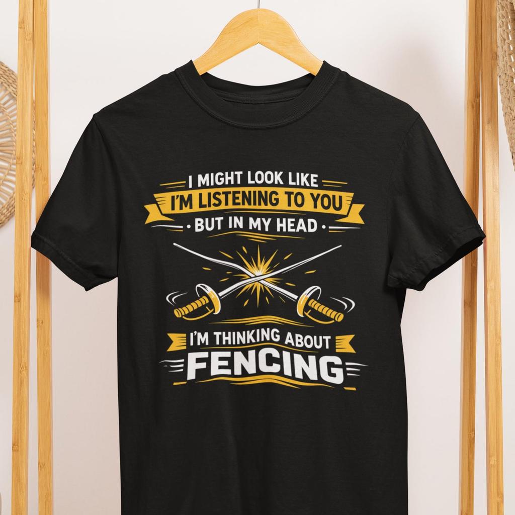 Fencing t shirt funny fencing gift for fencer athlete humor tee