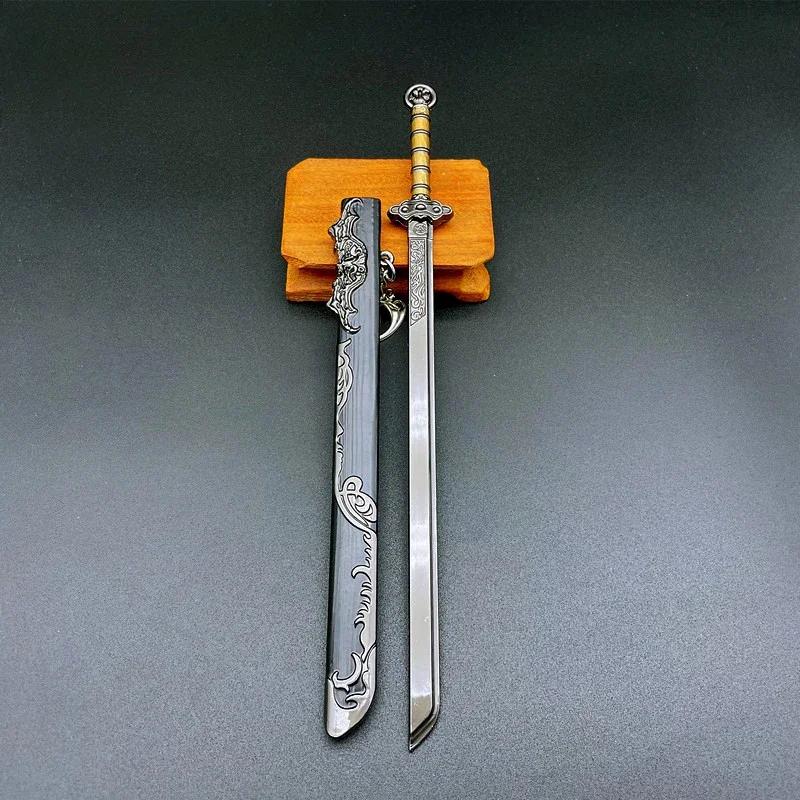 

Поддельные мечи Миниатюры Ретро Мини Катана Ножи Металлический Реквизит Китайские Украшения Украшения Для Дома Спальни Гостиной Аксессуары