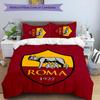 3pcs Rome Logo Pattern Bedding Set Duvet Cover Set Includes Duvet Cover &pillowcases, Perfect All Season Bedroom Decoration & Gift