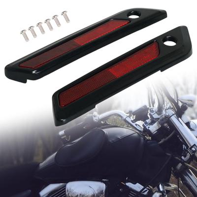 2 Pieces Motorcycle Saddle Bag Hinge Latch Covers Directly Replace Decoration Accessories Easy