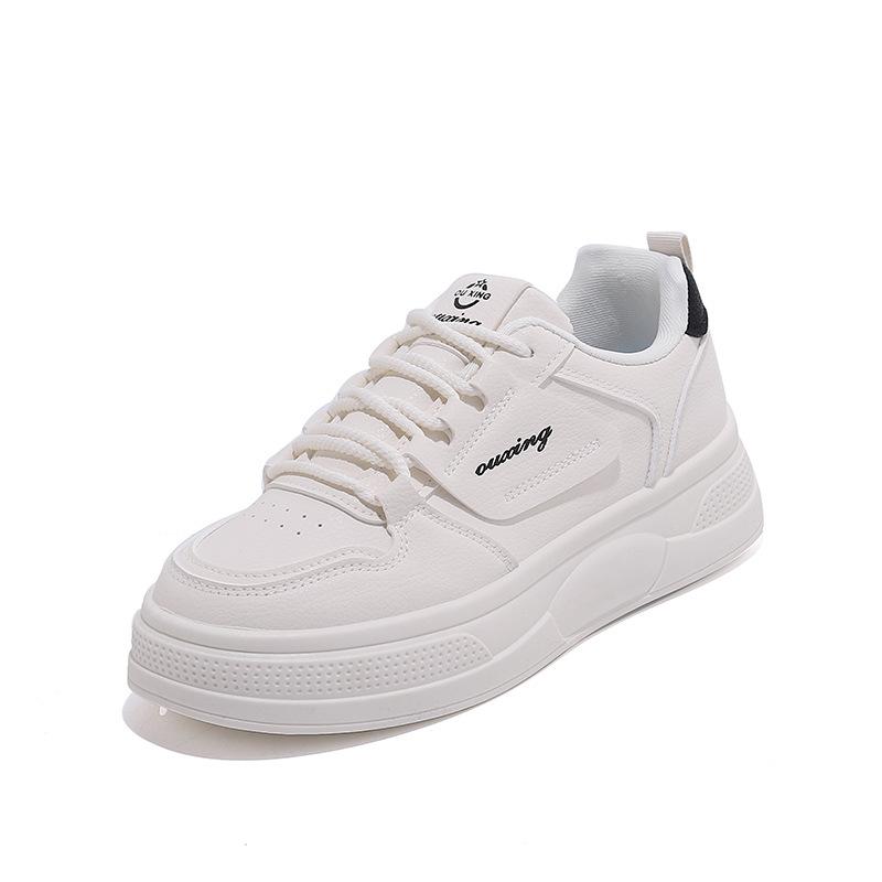 2025 spring little white shoes new Korean version ins female students platform heightening sports board shoes casual street shooting HY319