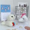 Marine Animal Dolphin Keychain Stuffed Toy Whale Plush Keychain Bag Charm Seal Pendant  Plush Toy