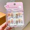Cartoon Children's Wearable Nail Art Patches - Sweet and Cool Styled False Nails for a High-End Manicure