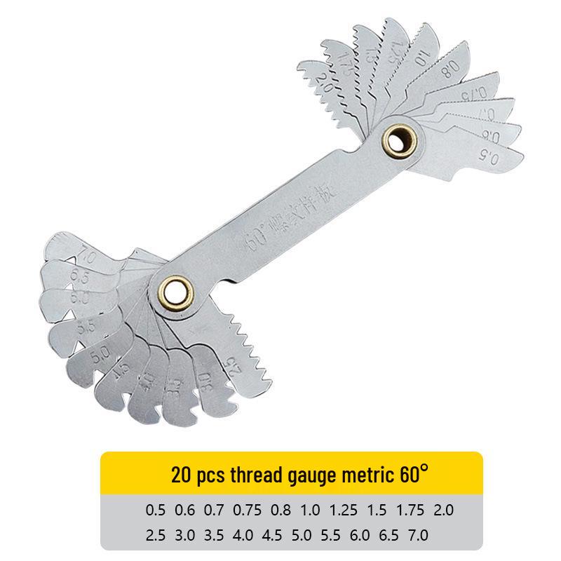 Dual System Thread Pitch Gauges: Metric & Imperial Thread Templates