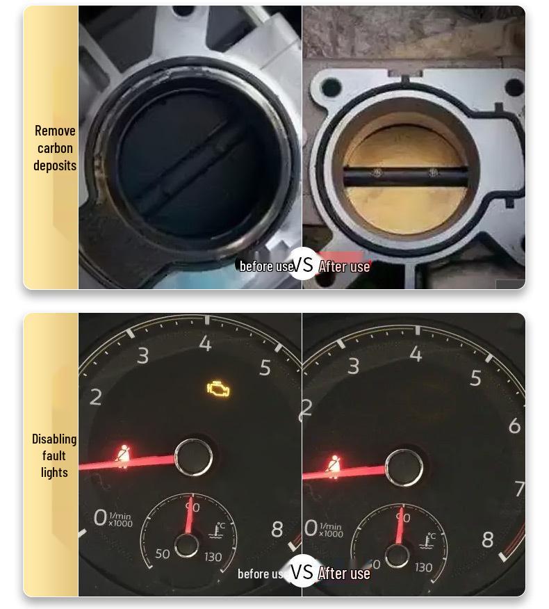 Efficient Engine Cleaner for Fuel Additives and Carbon Deposit Removal without Disassembling Carburetor