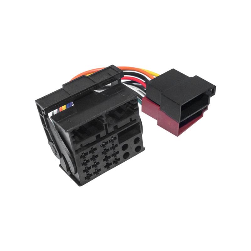 Car Stereo CD Radio Wiring Harness ISO Audio Video Power Speaker Wire Plug Adapter Connector Modified Parts