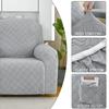 4-teiliger Stretch-Liegesessel-Überzug Jacquard-Liegesesselbezüge mit Seitentasche Rutschfest 1-Sitzer Sofa Möbelprotektoren