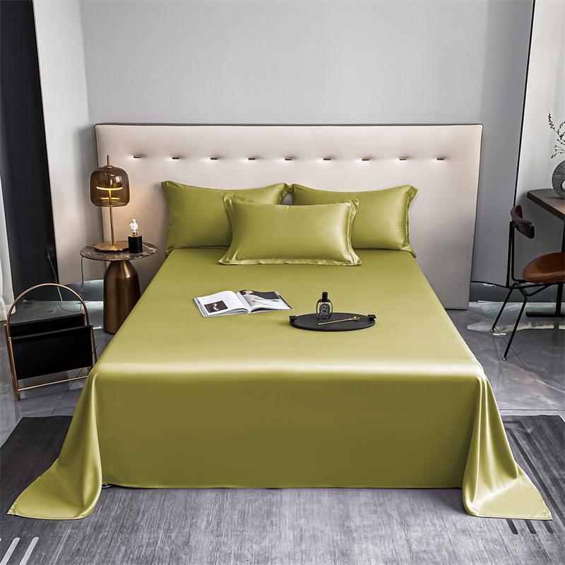 Nové bavlněné prostěradlo s hustotou 100 vláken, jednobarevné, s vysokým počtem vláken, husté, celobavlněné, lehce luxusní prostěradlo, studentská kolej, jednolůžkové, dvoulůžkové, sada