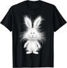 Lustiger flauschiger Hase mit wildem Fell Niedliche Hasenkunst T-Shirt