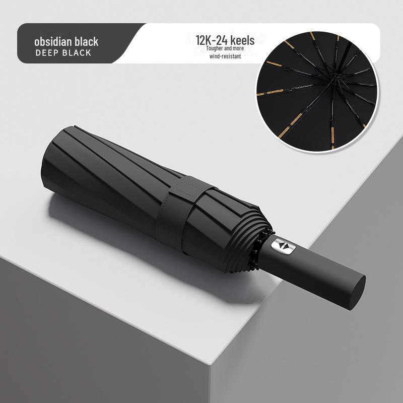 60-Bone Automatic Umbrella: Dual-Use, Large, Wind-Resistant, Sunshade with UV Protection for Men and Women