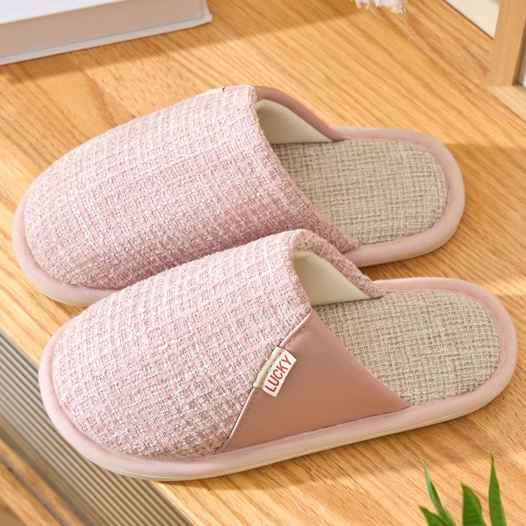 Baotou linen slippers 2025 new indoor home soft bottom breathable couple four seasons non-slip and deodorant slippers