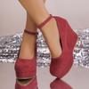 Spring/Autumn Pointed Toe Wedge Heel Shoes for Women, Fashionable Thick Sole Low-Cut High Heels, Women's Shoes 2026