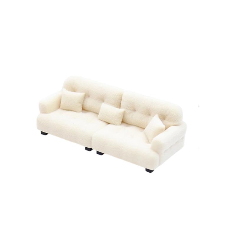 1/20 1/25 1/30 Scale Miniature Sofa Model Figure With Pillow Cushion For Doll House Enthusiasts And Craft Model Project