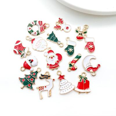 Christmas & New Year Alloy Pendants for DIY Jewelry