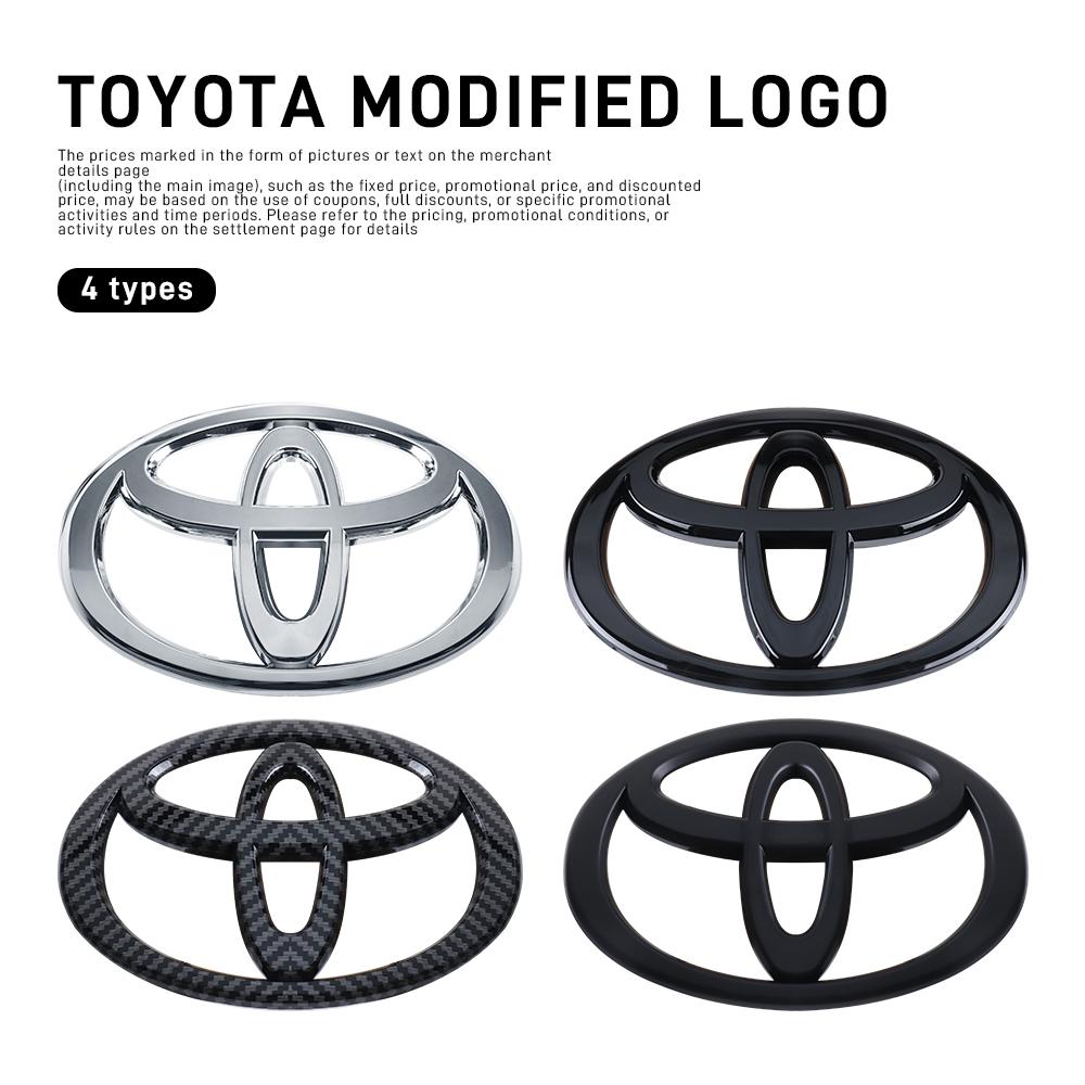CKMY4 For Toyota Corolla Prius Yaris Rav4 Hilux Raize TRD GR Car Front Hood Grille Badge Cover Sticker Decor Accessories Auto Styling