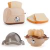 Simulation Electric Kitchen Toys Appliances Pop-up Toaster Microwave Oven Washer Dryer Mixer Blender Set Coffee Maker for Kids