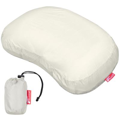 FIELDOOR Ultralight Air Pillow [Gray] 90g Cotton Filled Lightweight Compact Ripstop Fabric Climbing Touring Solo Camping Easy Double Valve Cushion