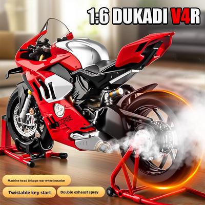 2026 Nuovo Spray 1:6 Alloy Ducati V4S Racing Modello Moto Collezione Diecast Moto Regalo Fidanzato Miniatura Auto Decorazione Casa Modello