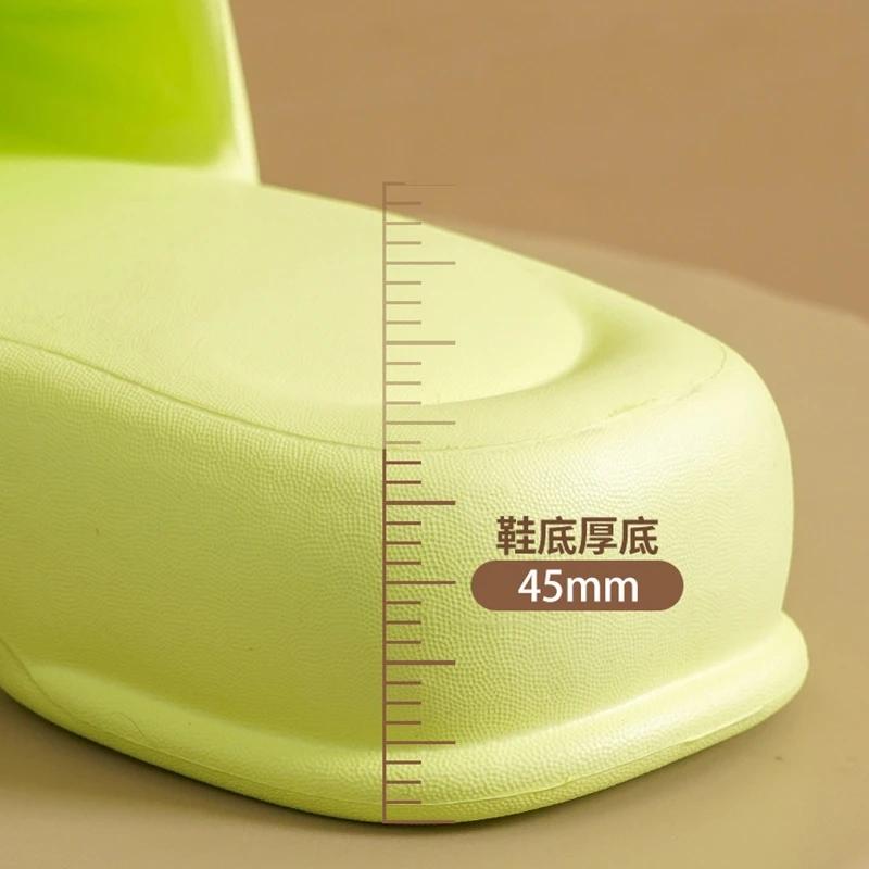 Móda Comwarm 2024 Módní dámské sandály na podpatku Letní venkovní pantofle na pláž se silnou podrážkou Dámské vnitřní protiskluzové platformové boty z EVA