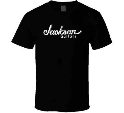 Heiße Jackson Guitars Logo schwarze T-Shirts T-Shirts