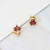 14k Gold Plated Multicolor Cubic Zirconia Spacer Beads for DIY Jewelry