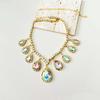 High-End European & American Diamond Teardrop Clavicle Necklace