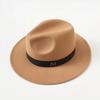 M Letter Fashion Flat Top Men's and Women's Leisure Travel Hat Tide Autumn and Winter Dome Retro British Woolen Top Hat
