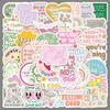 Danish Pink Inspirational Stickers: 50 Waterproof Decorative Short Sentences for Journal & Phone Case