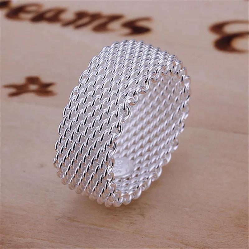 925 Silver Hollow Ring For Woman Fashion Charm Wedding Engagement Jewelry