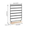 6-Tiers Earring Holder for Hanging Earrings Ear Studs with Wood Base Women Girls