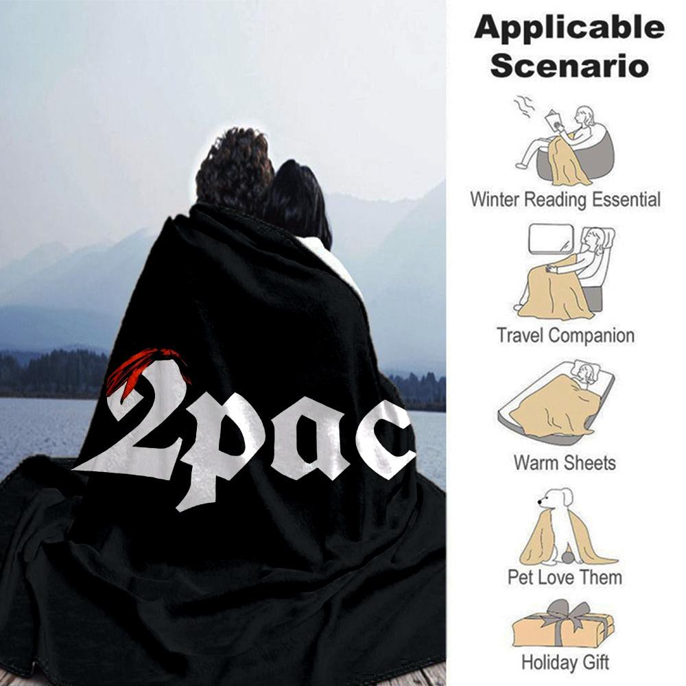 1pc 2pac Soft Flannel All Season Throw for Home, Office, Outdoor UseDurable Comfort Soft Warm Throw for Home