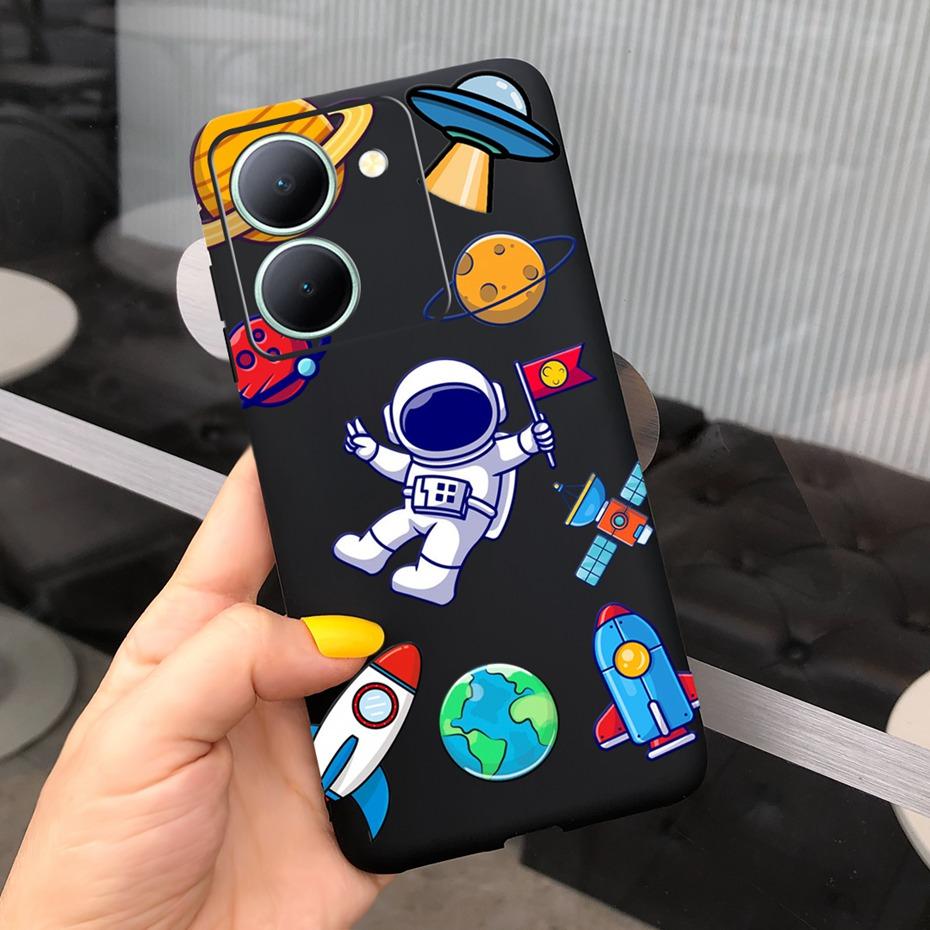 For Vivo Y36 Case 2023 Cute Love-heart Pattern Jelly Silicon Soft Phone Back Cases Cover For VivoY36 Y 36 4G 5G V2247