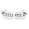 1Pair Black/Chrome For Harley Touring Road Glide Ultra FLTRU Motorcycle Steel Front Brake Caliper Covers