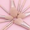 11pcs Professional Pink Makeup Brushes Set Soft-bristled Brush Foundation Brush  Concealer