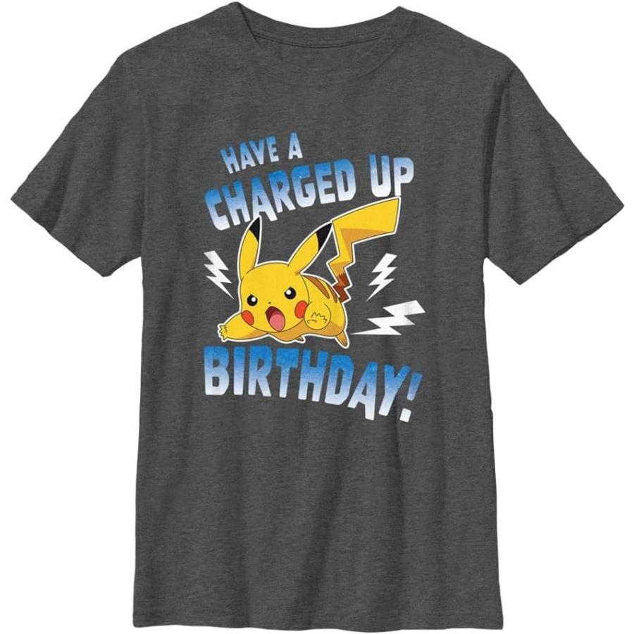 

Pokémon Kids Pokemon Electric Birthday Boys Short Sleeve Tee Shirt XXXXXL чорний