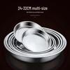 Huilhuang Stainless Steel Round Steaming & Serving Plate