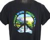 Vintage Nature T Shirt Mens Size XL Black 90s Green Mind Green Life Peace Sandy Valley