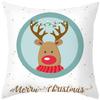 Cartoon Elk Forest Animal Christmas Tree Christmas Tree Decoration Pillow Set Bedroom Sofa Restaurant Office Pillow Sleeve