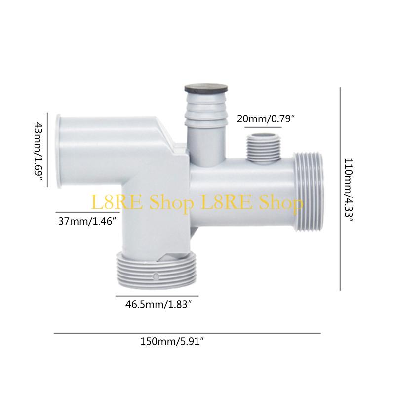 L8RE Flexible Sink Drain Pipe with Adapter Expandable Drain Tubing Pipe for Kitchen Sink Drain & Garbage Disposal